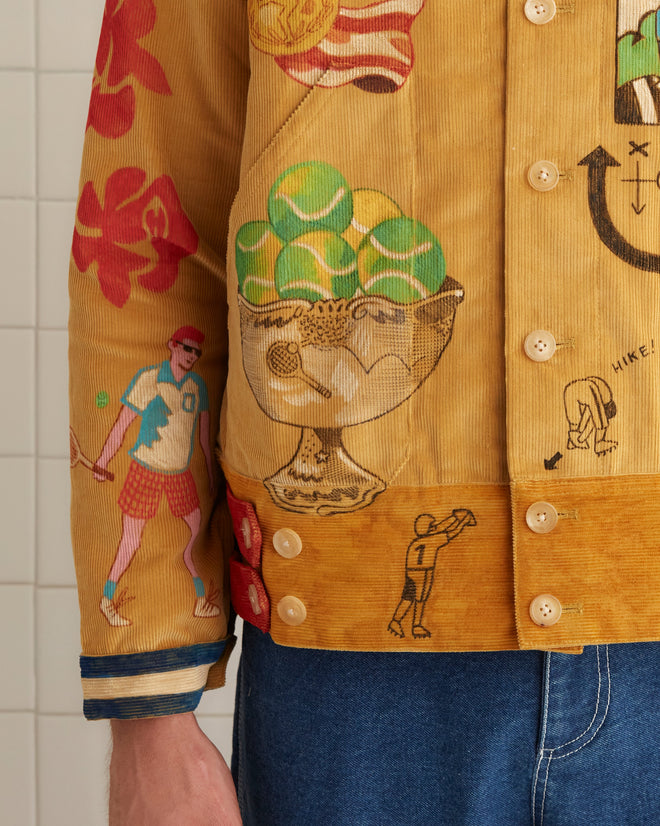 Bode Recreation Senior Cord Side Tab Jacket JACKETS BODE New York