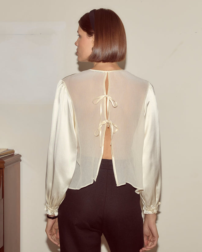 Belle Blouse - Cream