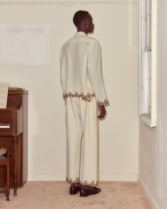 Laurelist Pajama Pants - Cream