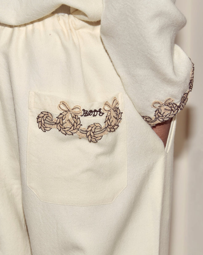 Laurelist Pajama Pants - Cream