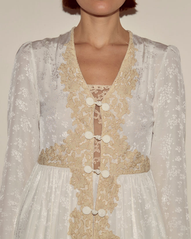 Trousseau Lace Dress - Cream