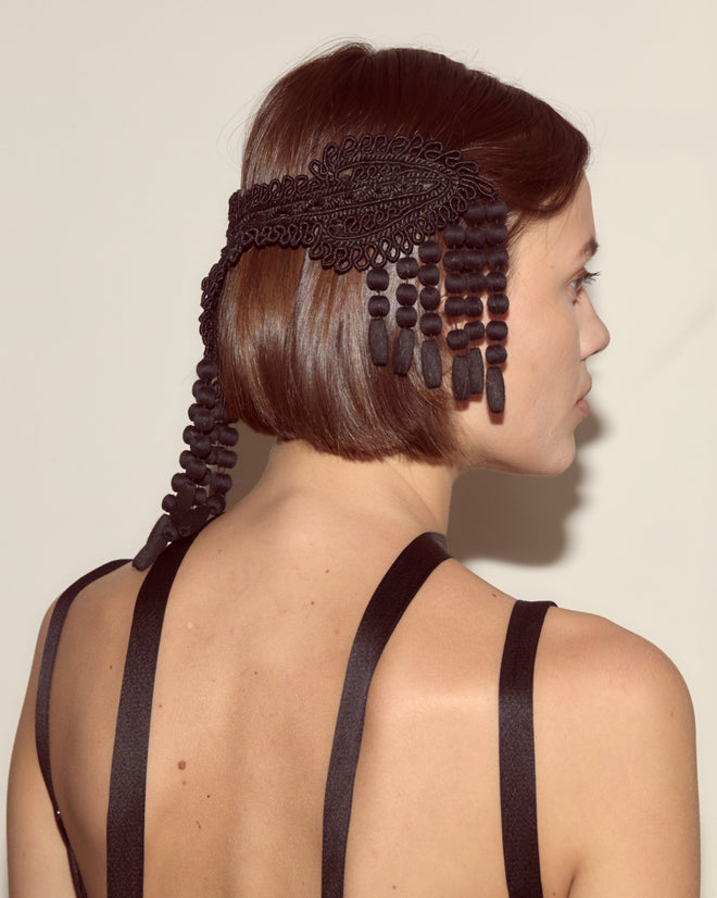 Jet Braid Barrette