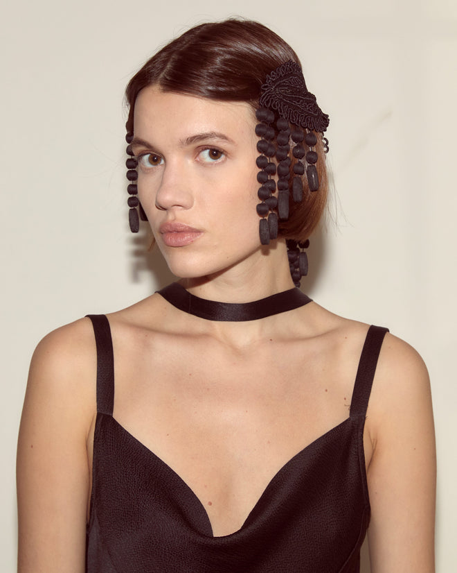 Jet Braid Barrette