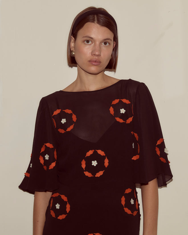 Zoetrope Appliqué Dress