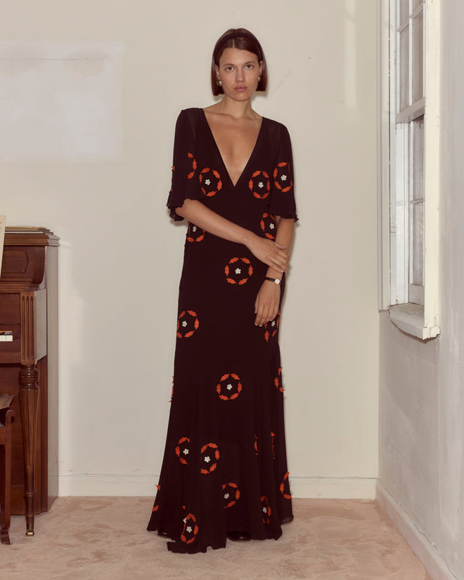 Zoetrope Appliqué Dress